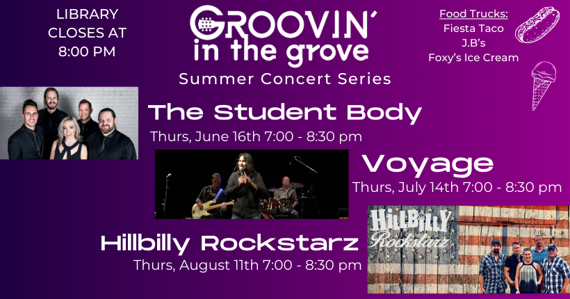 Groovin' in the Grove is coming soon!