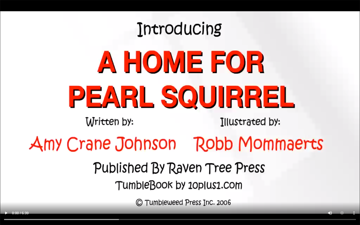 A Home For Pearl Squirrel